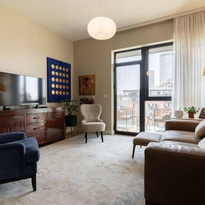 Rental of a stylish 3-room apartment, 81 m², BW Sole, Belgrade Waterfront, Belgrade, Serbia